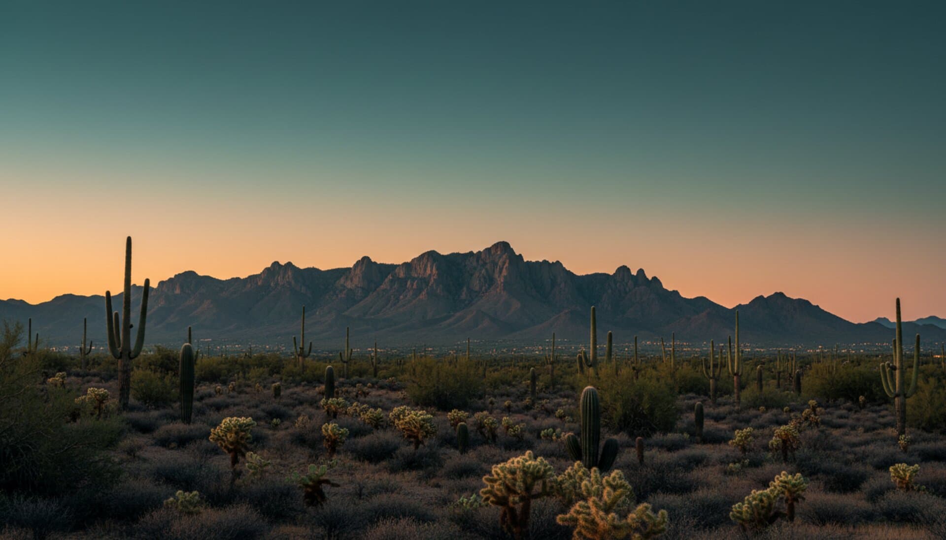 Dusk study of the DC Ranch landscape