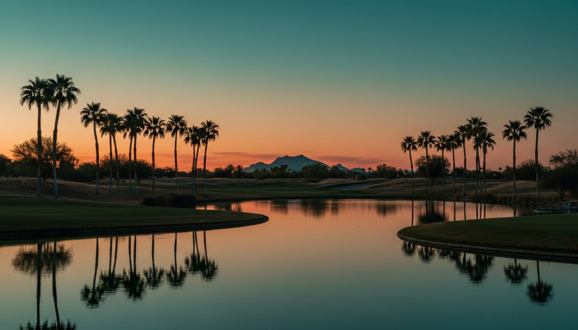 Dusk study of the Gainey Ranch landscape