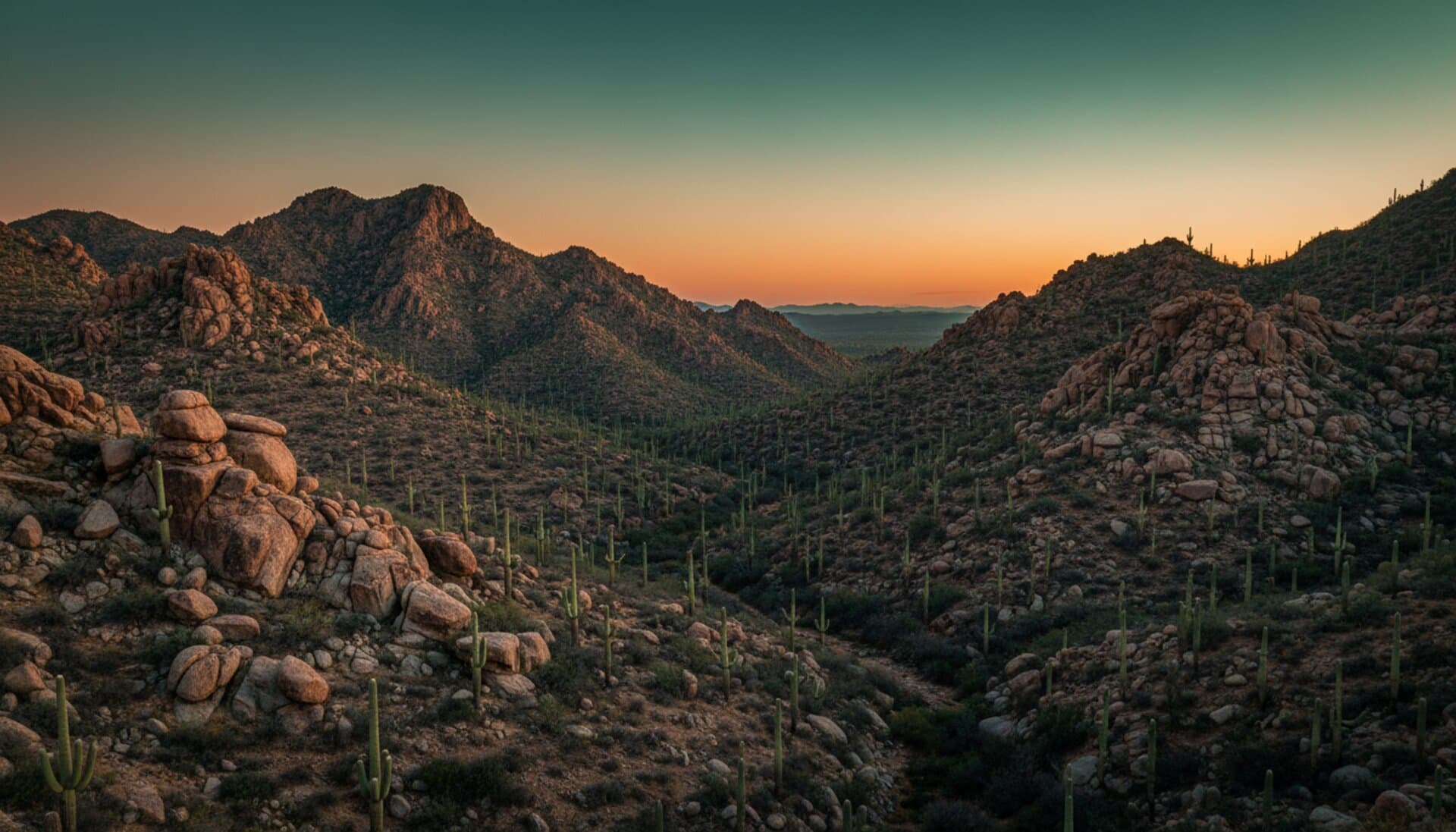 Dusk study of the Silverleaf landscape