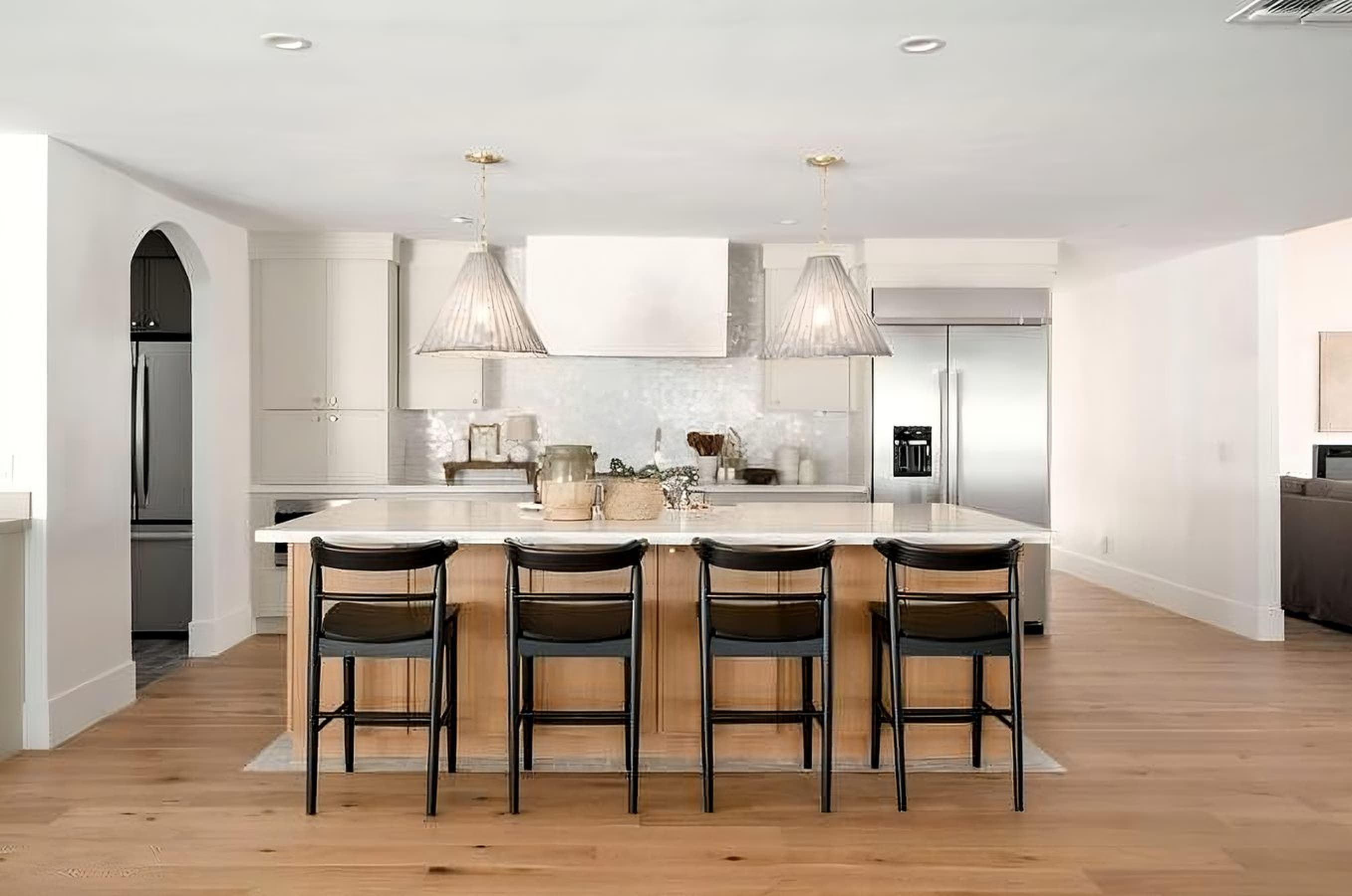 McCormick Ranch modern kitchen with custom waterfall island