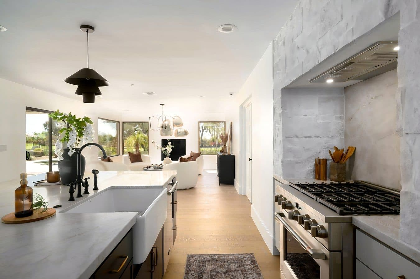 Chef's Kitchen with Mountain Views