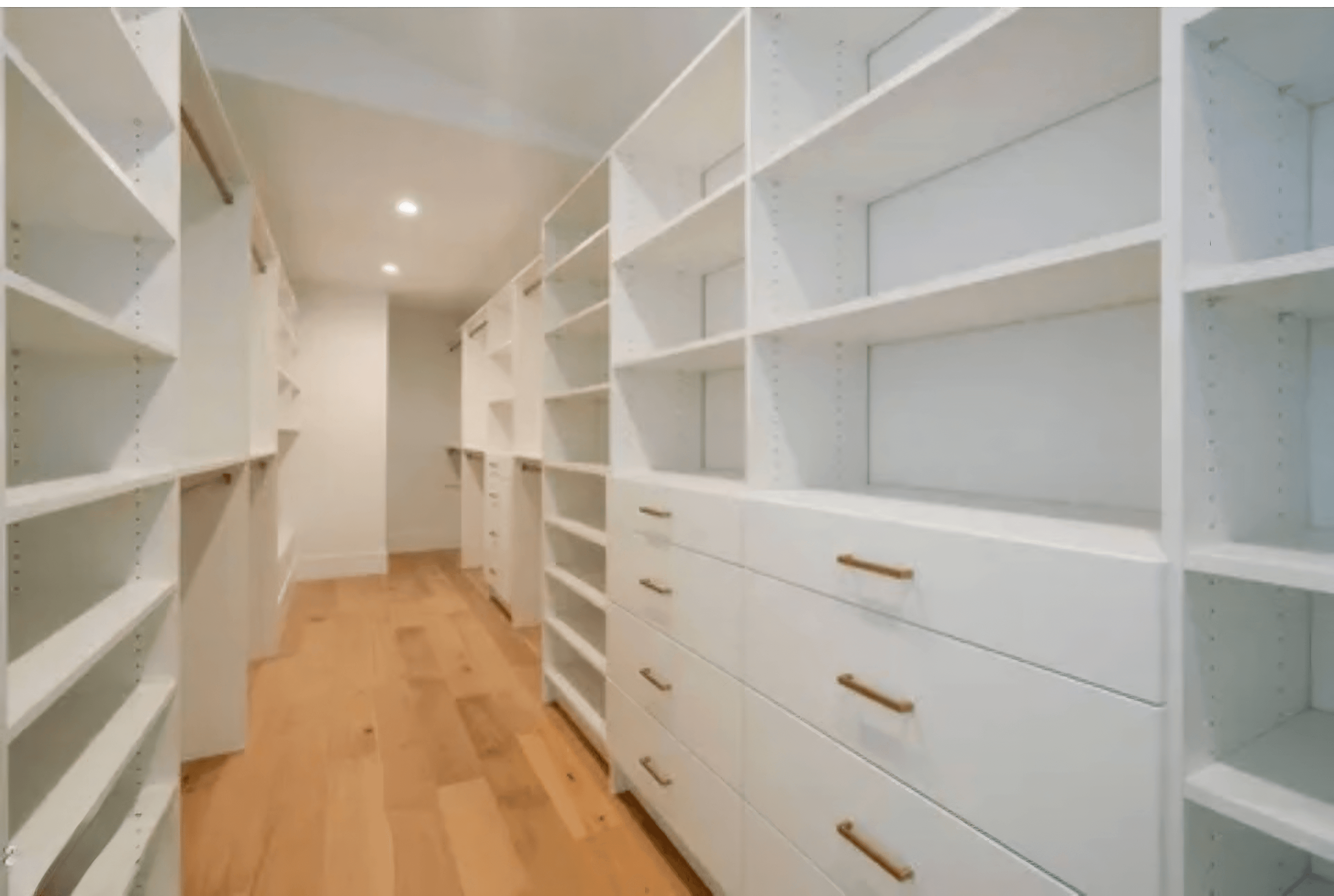 Paradise Valley custom walk-in closet with built-in shelving