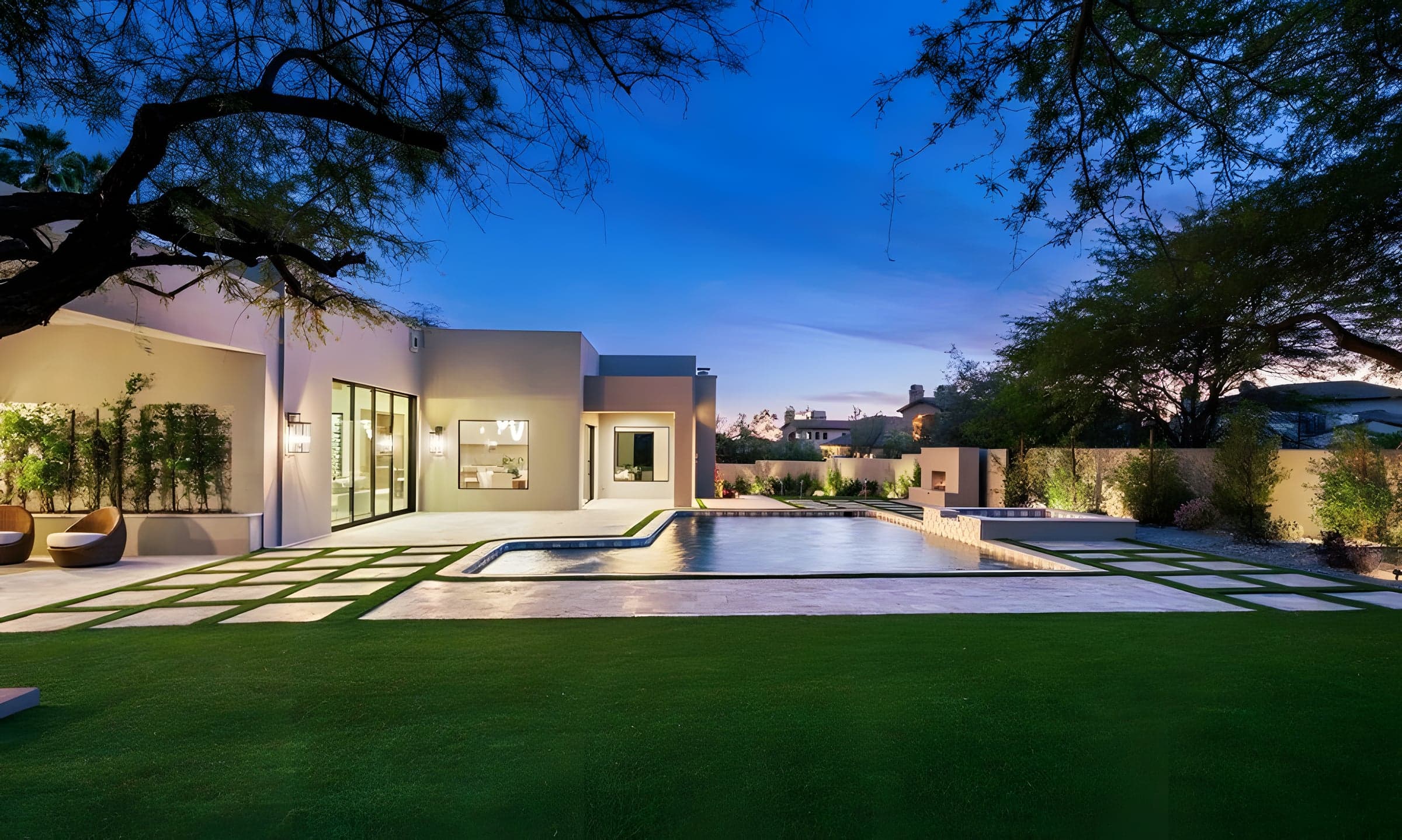 Pool & Patio at Twilight