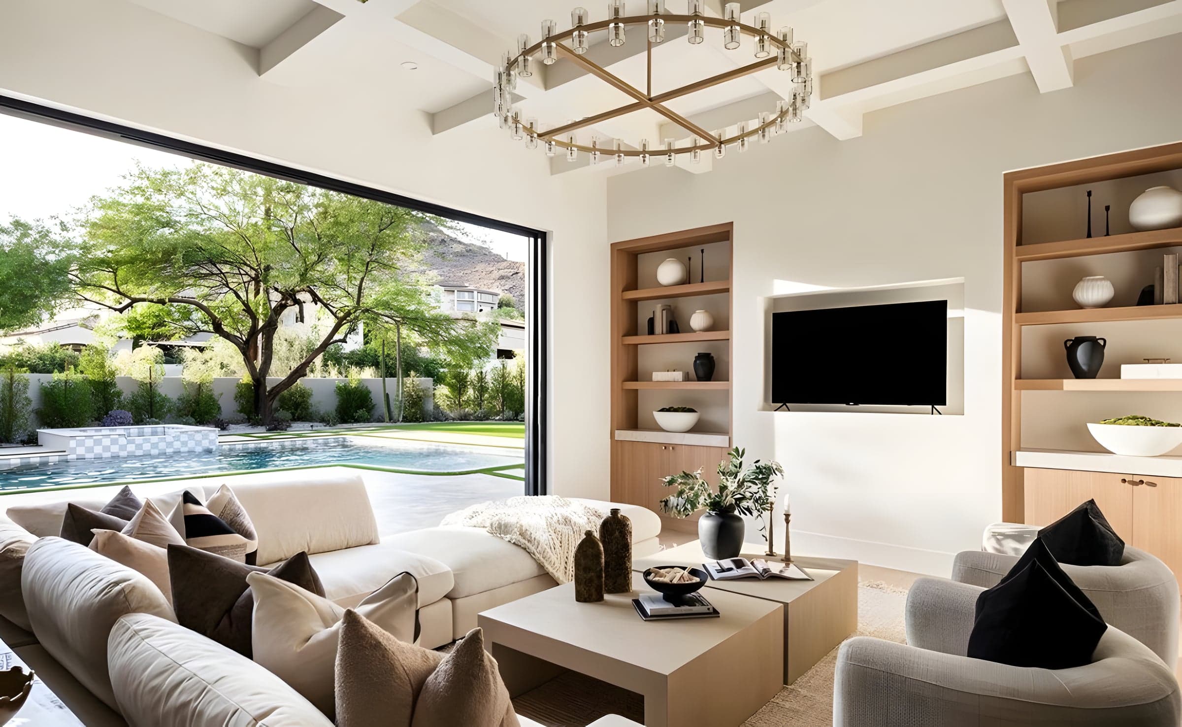 Family Room Open to Pool